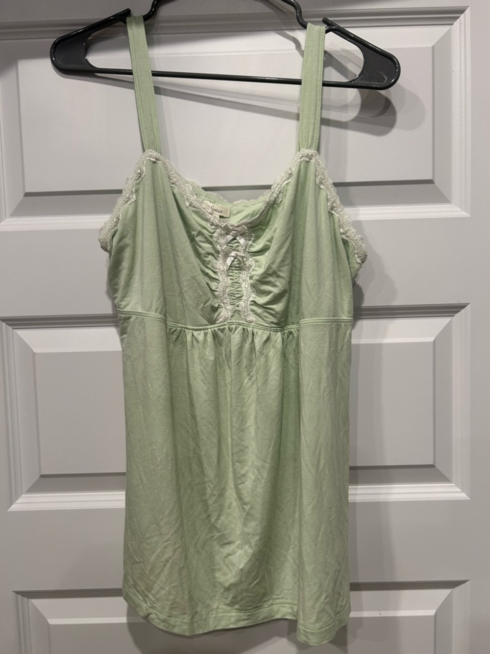 Soma Women's Lace-Trim Sleep Chemise - Light Green